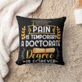 Doctorate Dissertation Defense PhD Graduation クッション (ブランケット)