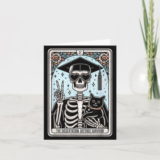 Doctorate Dissertation Phd Grad Tarot Illustration カード (正面)