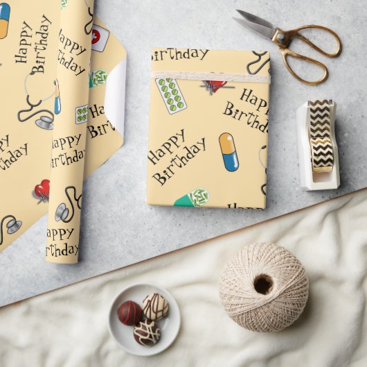  Doctor's birthday   ラッピングペーパー (クラフト)