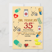  Doctor's birthday   招待状 (正面)