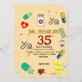  Doctor's birthday   招待状 (正面/裏面)