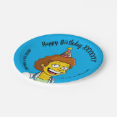 DOCTORS BIRTHDAY blue pediatric anti-stress ペーパープレート (アングル)