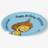 DOCTORS BIRTHDAY blue pediatric fun girl ペーパープレート (アングル)