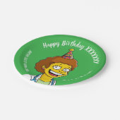 DOCTORS BIRTHDAY green pediatric anti-stress ペーパープレート (アングル)