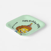 DOCTORS BIRTHDAY green pediatric medical ペーパープレート (傾斜あり)