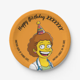 DOCTORS BIRTHDAY orange pediatric anti-stress ペーパープレート