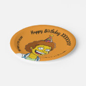 DOCTORS BIRTHDAY orange pediatric anti-stress ペーパープレート (アングル)