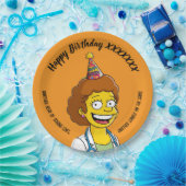 DOCTORS BIRTHDAY orange pediatric fun girl ペーパープレート (パーティー)