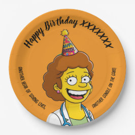 DOCTORS BIRTHDAY orange pediatric fun girl ペーパープレート