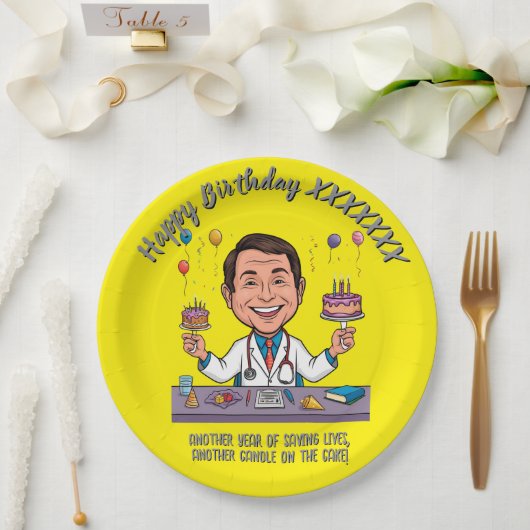  DOCTORS BIRTHDAY PARTY CALM ANTISTRESS ペーパープレート (ウェディング)