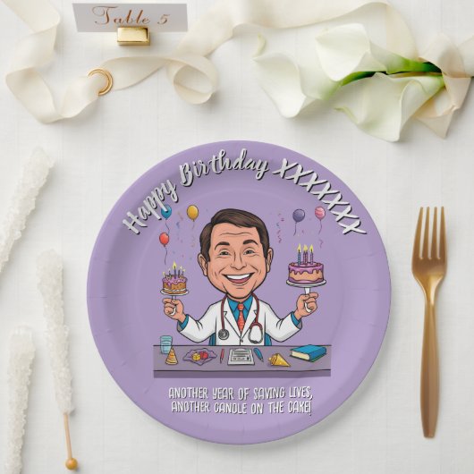  DOCTORS BIRTHDAY PARTY CALM ANTISTRESS ペーパープレート (ウェディング)