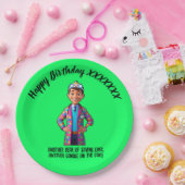 DOCTORS BIRTHDAY PARTY green anti-stress ペーパープレート (パーティー)