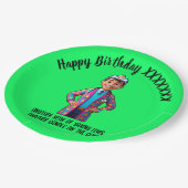 DOCTORS BIRTHDAY PARTY green anti-stress ペーパープレート (アングル)
