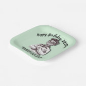 DOCTORS BIRTHDAY PARTY green pastel ペーパープレート (傾斜あり)