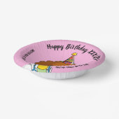 DOCTORS BIRTHDAY pink pediatric fun girl ペーパーボウル (傾斜あり)
