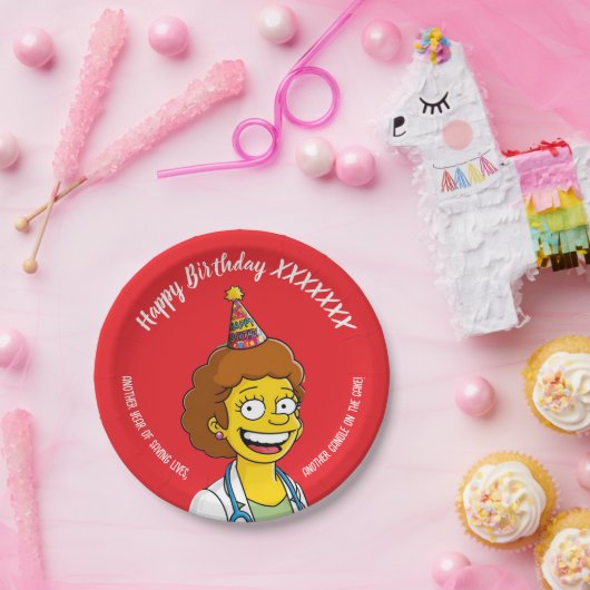 DOCTORS BIRTHDAY red pediatric anti-stress ペーパープレート (パーティー)