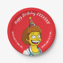 DOCTORS BIRTHDAY red pediatric anti-stress ペーパープレート