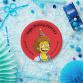 DOCTORS BIRTHDAY red pediatric anti-stress ペーパープレート (パーティー)