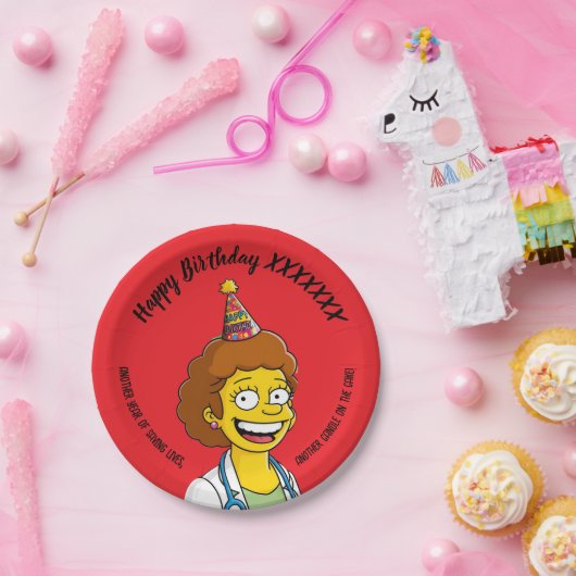 DOCTORS BIRTHDAY red pediatric anti-stress ペーパープレート (パーティー)