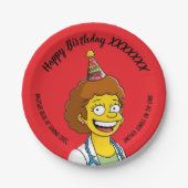 DOCTORS BIRTHDAY red pediatric anti-stress ペーパープレート (正面)