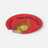 DOCTORS BIRTHDAY red pediatric anti-stress ペーパープレート (アングル)