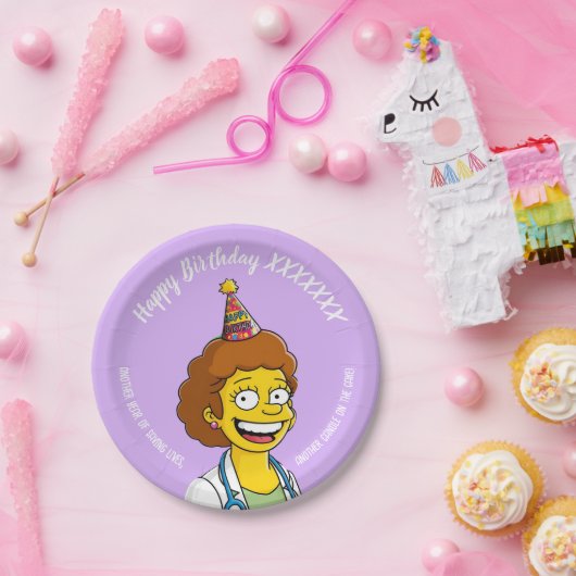 DOCTORS BIRTHDAY violet pediatric anti-stress ペーパープレート (パーティー)