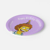 DOCTORS BIRTHDAY violet pediatric anti-stress ペーパープレート (アングル)