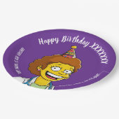 DOCTORS BIRTHDAY violet pediatric fun girl ペーパープレート (アングル)