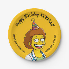 DOCTORS BIRTHDAY yellow pediatric anti-stress ペーパープレート