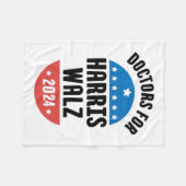 Doctors For Harris Wheimer 2024 1 フリースブランケット (正面(横))