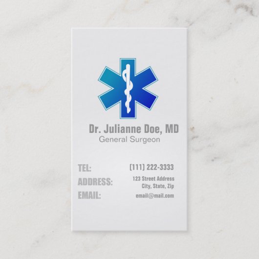 Doctor's Healthcare Business Card 名刺 (正面)