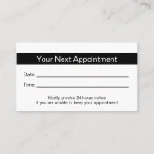 Doctors Office次回アポイントメントリマインダーカード 予約カード (正面)