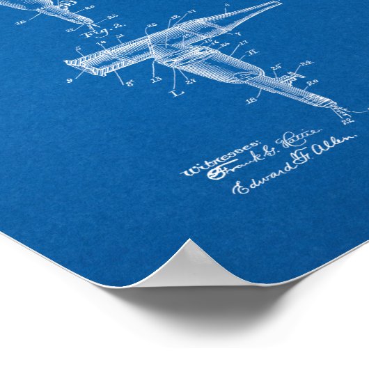 Doctor's Speculum Patent – 青写真 ポスター (角)