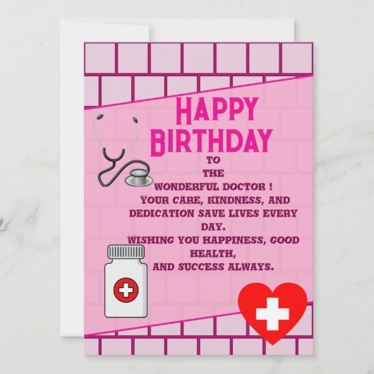 Doctor's stylish birthday カード (正面)