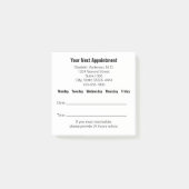 Doctor's Your Next Appointment Reminder (White) ポストイット (正面)