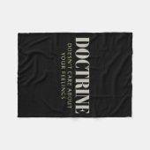 Doctrine Doesn't Care About Your Feelings Christia フリースブランケット (正面(横))