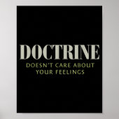 Doctrine Doesn't Care About Your Feelings Christia ポスター (正面)