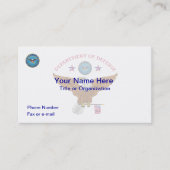 DODイーグル国旗の名刺 名刺 (正面)