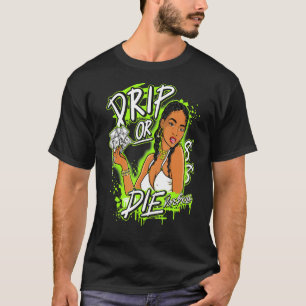 DodグラフィックマッチJordan 6 Electric Green Tシャツ