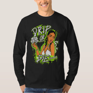 DodグラフィックマッチJordan 6 Electric Green Tシャツ