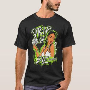 DodグラフィックマッチJordan 6 Electric Green Tシャツ