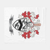 Doddの家紋の紋章付き外衣 フリースブランケット (正面(横))