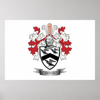 Dodd Family Crest Coat of Arms ポスター