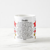 Dodds、起源、意味および頂上 コーヒーマグカップ (中央)