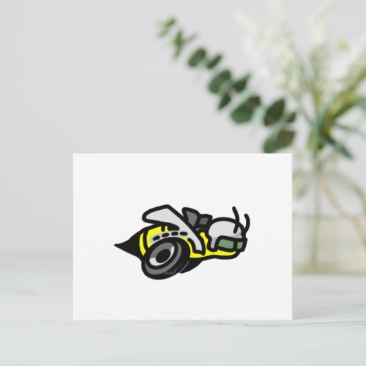 Dodge すごい Beeロゴ ポストカード (スタンド正面)