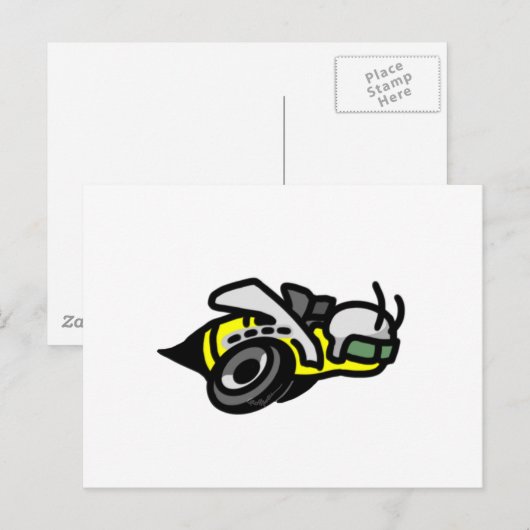 Dodge すごい Beeロゴ ポストカード (正面/裏面)