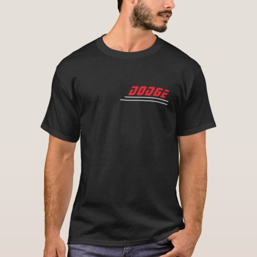 Dodge Challenger Hellcat – プレミアムブループリントDes Tシャツ (正面)