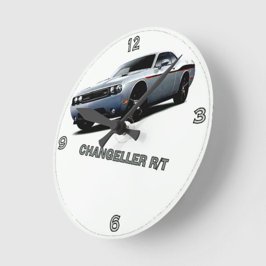 DODGE CHALLENGER R/T ラウンド壁時計 (傾斜)