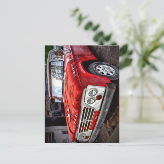 Dodge Power Wagon Classic Truck ポストカード (スタンド正面)