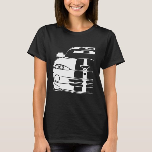 Dodge Viper 1996 Gts Stripes 1 Tシャツ (正面)